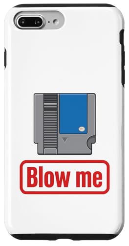 Blow Me 80s Shirt Funny Gamer �r�f�I�Q�[�� �p���f�B�J�[�g���b�W �X�}�z�P�[�X iPhone 7 Plus/8 Plus �p