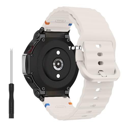 Image of YODI Strap Band Compatible with Amazfit T-Rex 2 Smartwatch Only Soft Silicone | Nylon | Chain | Leather Watch Straps with Installation Adjuster Tool For Amazfit TRex 2