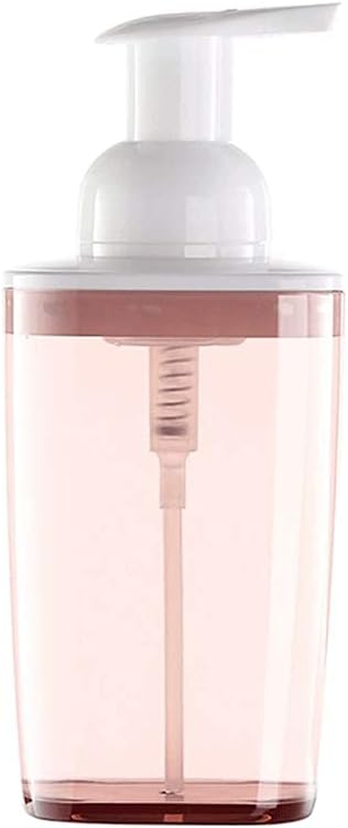 Liquid Dispenser 14.2oz/420ml Foam Soap Dispenser Clear Plastic Lotion Dispenser Refillable Container for Facial Cleanser, Shampoo, Foaming Lotion Bathroom (Color: Pink 2) (Grey 1 and Pink 1), Soap (