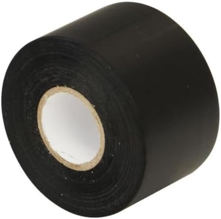Gocableties Black Wide Electrical Tape, 50mm x 33m, 2" Strong Self-Adhesive PVC Insulation Tape for Insulating, Repairing and Protecting Electrical Wires, 1 Roll