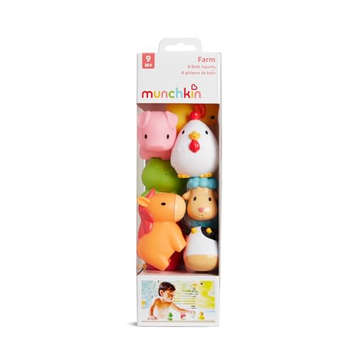 Munchkin Baby Bath Toys, Farm Animal Squirters, 8 Pack, Baby & Toddler Toys - image 6