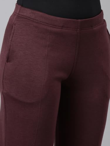 Image of GO COLORS Solid Ultra Warm Kurti Pant for Women | Mid Rise, Warm tech