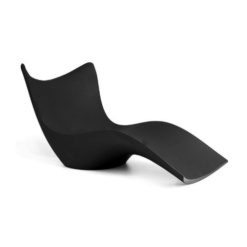 Vondom Surf Sun Lounger, Matt Black