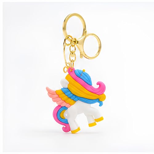Image of Cute 3D Keychain | Keyring & Quirky Bag Charm | Hard Silicone, Unbreakable | Travel Essential | Kids Friendly | Strap & Bag Hook
