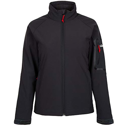 Preisvergleich Produktbild Gill Womens Team Softshell Coat Jacke Graphite - Leicht, atmungsaktiv, wasserdicht, spritzwassergeschützt - Fleece gefüttert