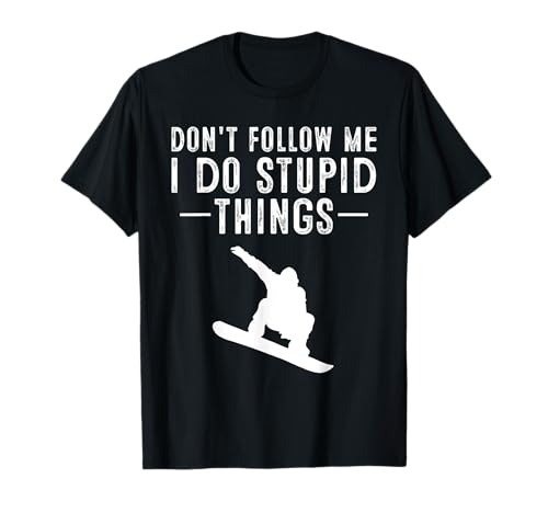 Divertido regalo de snowboard hombres mujeres | Cute Snowboarder adolescentes Camiseta