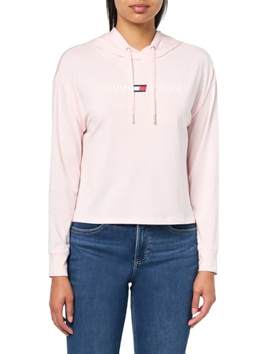 Image of Tommy Hilfiger Women's Lightweight Logo Hoodie Sweatshirt