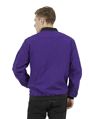 Wulful Mens Casual Lightweight Jacket Softshell Flight Bomber Jacket Varsity Windbreaker #TOP3