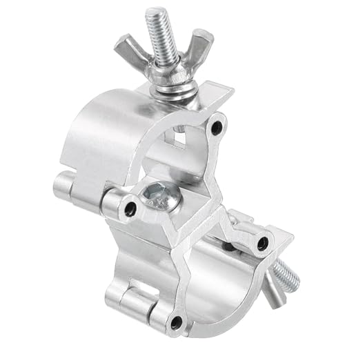 Image of TA-VIGOR Aluminium Alloy Stage Light Truss Clamp, O-Shaped Clamp for 0.71-0.83inch Tubes, Heavy Duty Stage Light Bracket with Double Buckle, Max Load 15lb for Theatre DJ Events