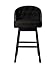 Baxton Studio Avril Modern and Contemporary Black Faux Leather Tufted Swivel Barstool with Nail heads Trim -  847321044456
