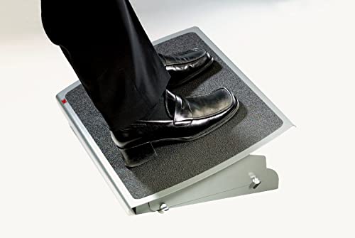 3M Foot Rest, Height And Tilt Adjustable, 22" Extra Wide Platform With Safety-Walk Slip Resistant Surface Provides Ample Room For Both Feet, Heavy Duty Steel Construction, Charcoal Gray (Fr530Cb) #TOP5
