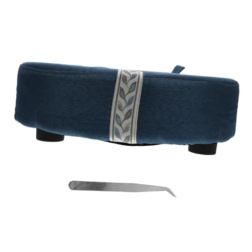 GOOHOCHY Stable Moxa Heat Pad Cushion Breathable Moxibustion Stool for Home Use for Relaxation and Pain Relief Abdomen Back Neck and Knees Blue