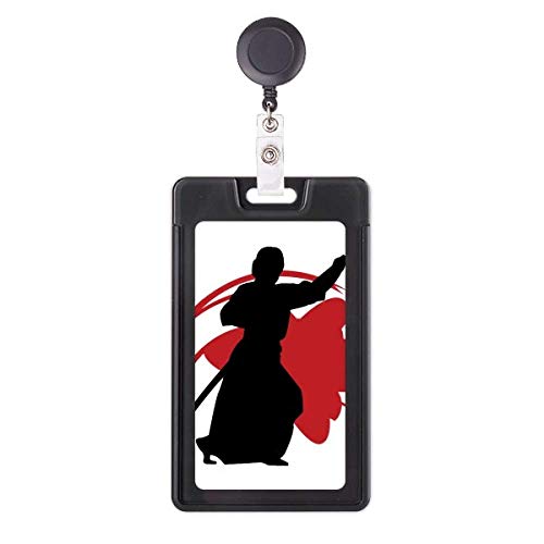Porte-badge rétractable Japon Katana pour le bureau et les professionnels
