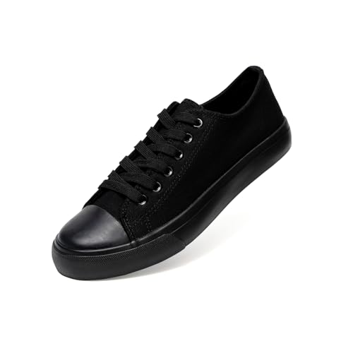 Image of Canvas Shoes for Women, Women's Fashion Sneakers | Casual Low Top, Lace Up, Rubber Sole, Canvas Upper, Cushioned Insole