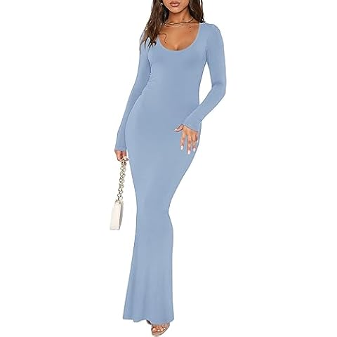 REORIA Women's Long Sleeve Bodycon Maxi Dress thumbnail