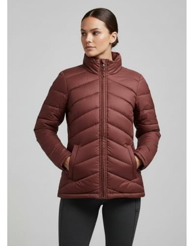 Image of FYLTR Women's Puffer Solid Color Standard Length Jacket | Winter Stylish Jackets for Women | Waterproof | Lightweight | High-Neck