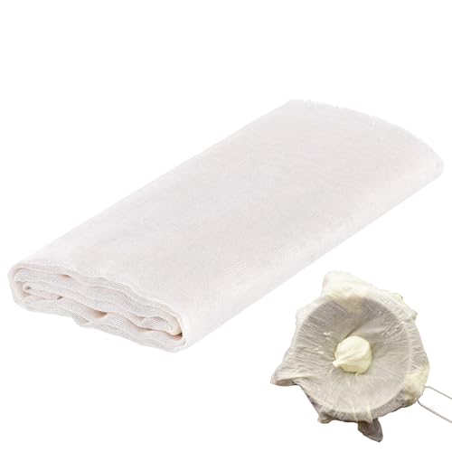 Paños de queso, tela de filtro de malla fina reutilizable, colador de leche de nueces de 48 x 40 pulgadas, estopilla multiusos para yogur, enlatado, alimentos, frutas, té, fermentación de lácteos