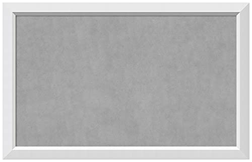 Amanti Art White Framed Magnetic Board, 44x28, Modern Office Decor