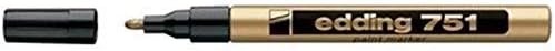 EDDING 751 Paint Marker Pen Bullet TIP - Gold (Pack of 3)