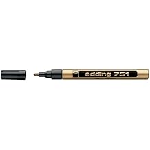 EDDING 751 Paint Marker Pen Bullet TIP - Gold Pack of 3