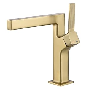 Waterfall Bathroom Sink Faucet, Single Handle Bathroom Faucets, Single Hole Bathroom Faucet for Bathroom Sink Vanity Restroom Rv, Widespread and Uniquely Designed, Drain Assembly Included