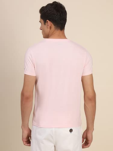 Image of Dennis Lingo Men's Slim Fit Pink T-Shirt