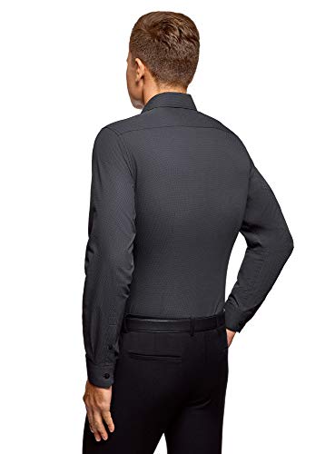 oodji Ultra Katoenen overhemd voor heren met fijn patroon - Image 3