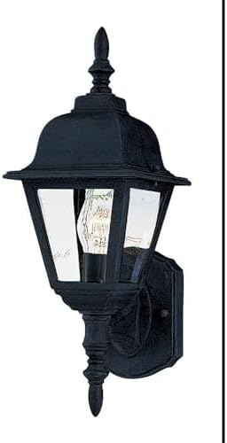 Maxim Cast-1 Light Outdoor Wall Lantern in Early American Style-8 Inches Wide by 17 inches high
