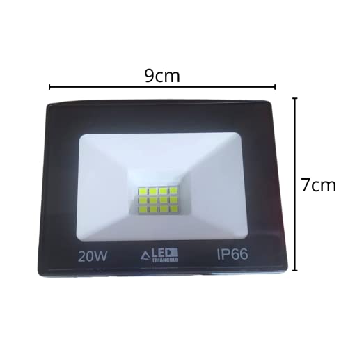 Refletor Led Holofote 20W Bivolt IP66 Verde Prova D'agua