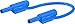 Multi-Contact 65.9179-10023 Staubli Electrical Connectors Safety Test Lead 100 cm, 2 mm, Blue (Pack of 3)