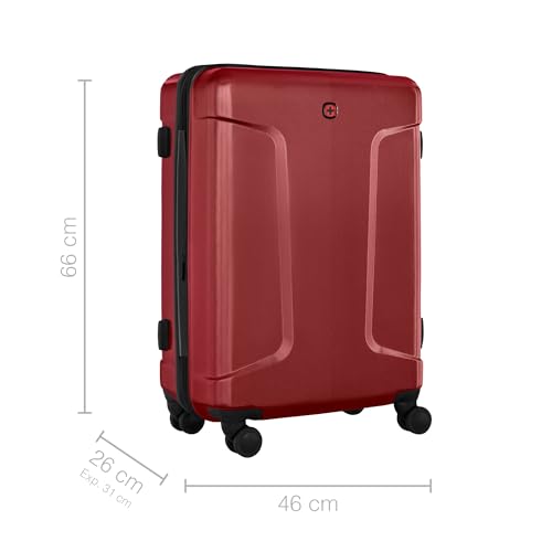 Image of WENGER Legacy - DC Medium Hardside Case, Red, 66 Liters, Swiss Designed-Blend of Style & Function, 610872
