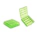 Bettomshin 4 x AA Battery Storage Case Holder Organizer Box Green 4Pcs