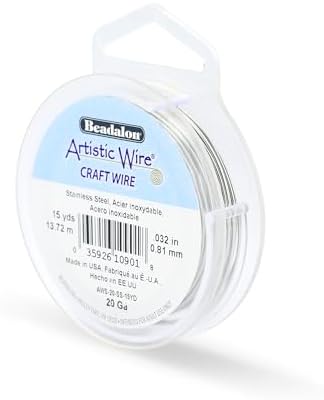 Beadalon 15-Yard 20-Gauge Stainless Steel Artistic Wire