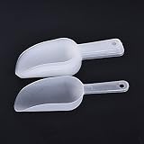 Plastic Measuring Scoops Set,Clear Sweet Scoops Ice Scoop Clear Kitchen Scoops Pet Food Scoop Small