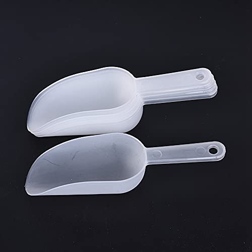 Plastic Measuring Scoops Set,Clear Sweet Scoops Ice Scoop Clear Kitchen Scoops Pet Food Scoop Small Measuring Spoons Coffee Scoop(3Pcs) #TOP8