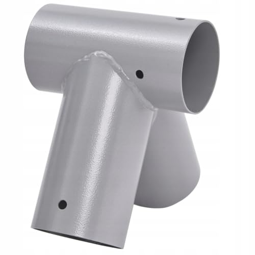 Schaukelverbinder 90° Verbindungsstück Ø100 mm aus pulverbeschichtetem Stahlblech für Gartenschaukel stabile Dreieck-A-Form mit Montageöffnungen Ø 10 mm (Grau, 90°) Schaukelverbinder 90° Verbindungsstück Ø100 mm aus pulverbeschichtetem Stahlblech für Gartenschaukel stabile Dreieck-A-Form mit Montageöffnungen Ø 10 mm (Grau, 90°)