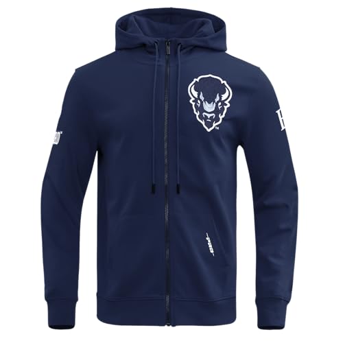 Image of Pro Standard Mens College Classic Chenille Cotton Double Knit Full Zip Hoodie