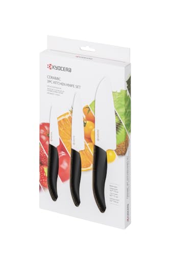 Kyocera Set FK-3PC-BK - 3pc Ceramic Knife set