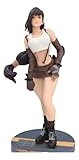 DECOR SPIRIT Final Fantasy VII Tifa Lockhart - Figura de acción de pie | 20 cm Tifa Lockhart Classic White Tank Top y falda negra para decoración de mesa, escritorio y estante | Regalo premium para