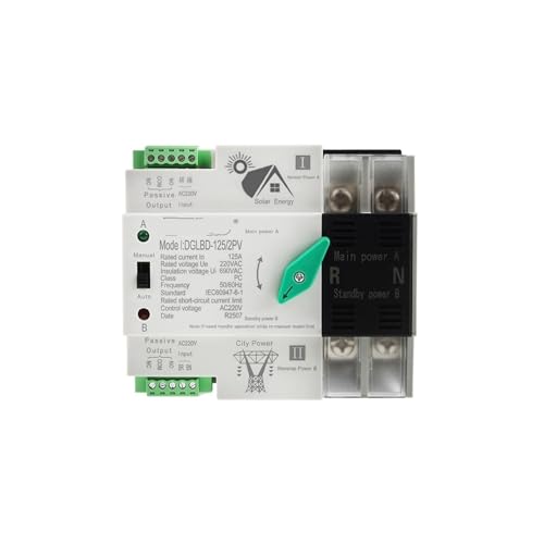 Alimentation sans interruption 125A 2P inverseur photovoltaïque rail 110V