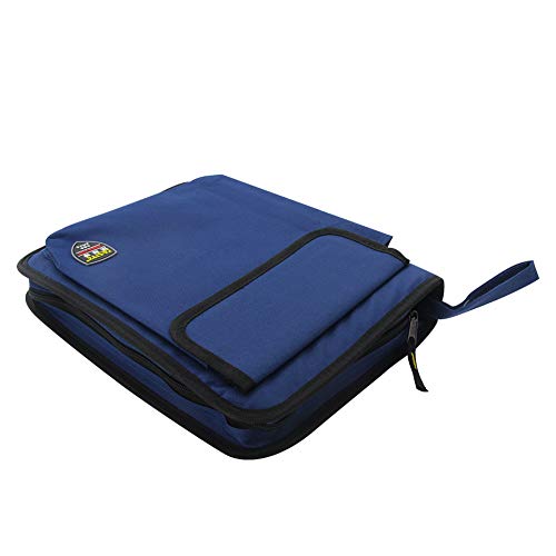 Utoolmart Professional Tool Pouch,Oxford Canvas Tool Pockets, Heavy Duty Tool Organizer,Fully Adjustable Work Belt,Waterproof,Protective Work Bag Navy Blue Large Upgraded Version 1 Pcs #TOP5