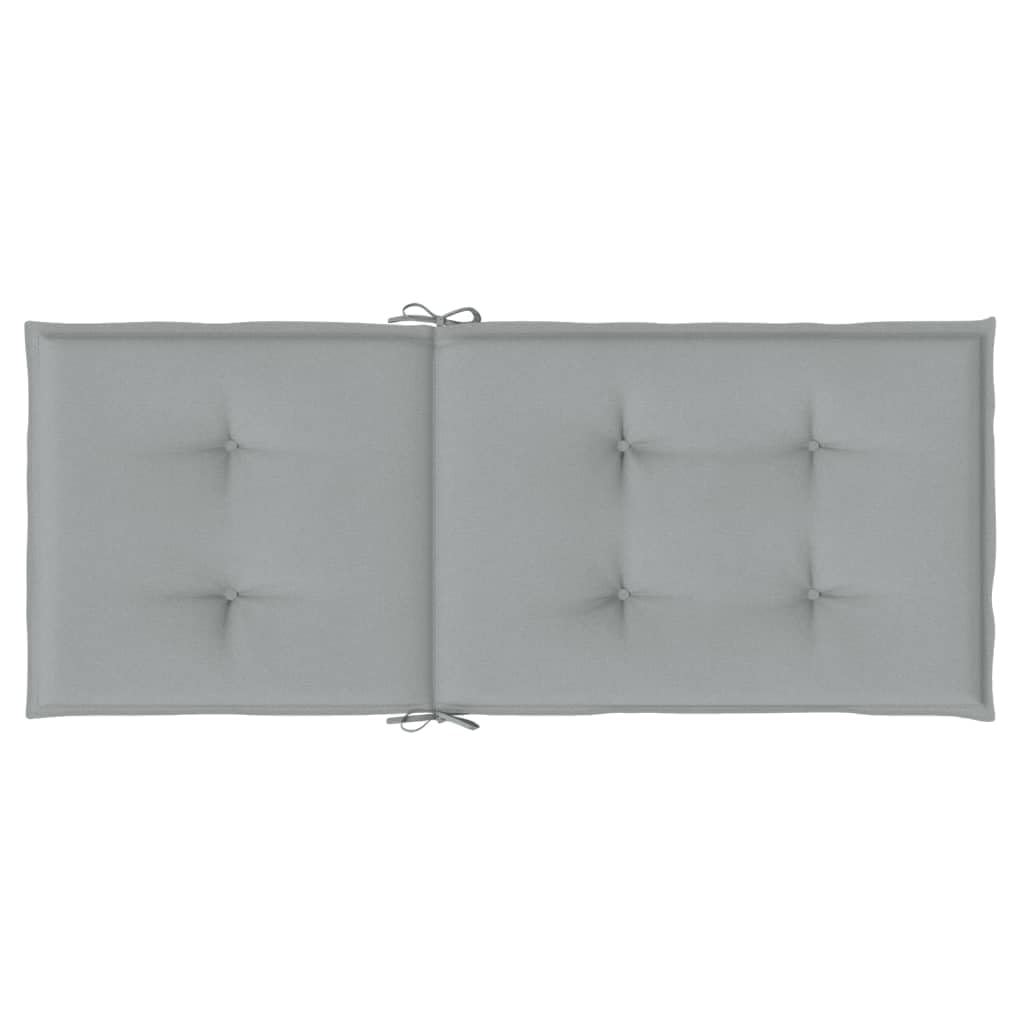 ShGaxin Cojines para Silla Respaldo Alto 4 uds Tela Gris Claro Melange, Cojines para Butacas De Jardin, Cojines Sillas Cocina, Cojines para Sillas De Terraza, Cojin Silla Exterior - 4002413