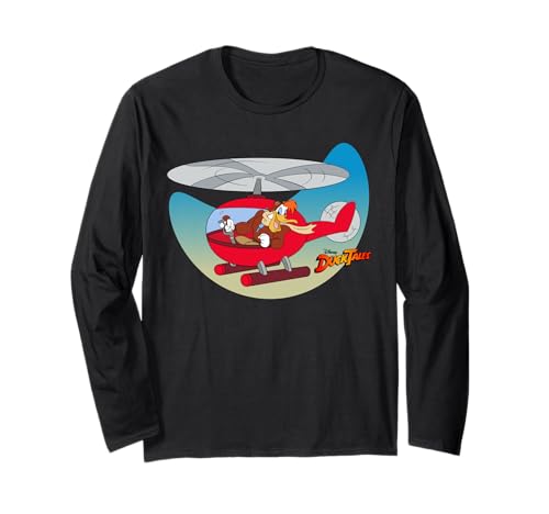 T-Shirt Launchpad Disney Duck Tales Manches Longues Contre le Style Terne des Habits Basiques