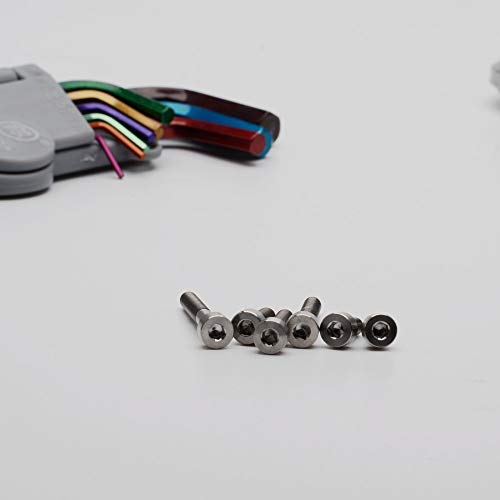 Tornillos de titanio M4 con cabeza hexagonal KEDSM GR5 de 15 mm 4
