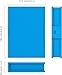 Inateck 3.5 Inch Hard Drive Case HDD Protective Box with Shockproof Dustproof and Anti-Static Function, Storage Case for 3.5 inch HDDs, 6 Pack, Orange/Blue/Gray (HPFx6)
