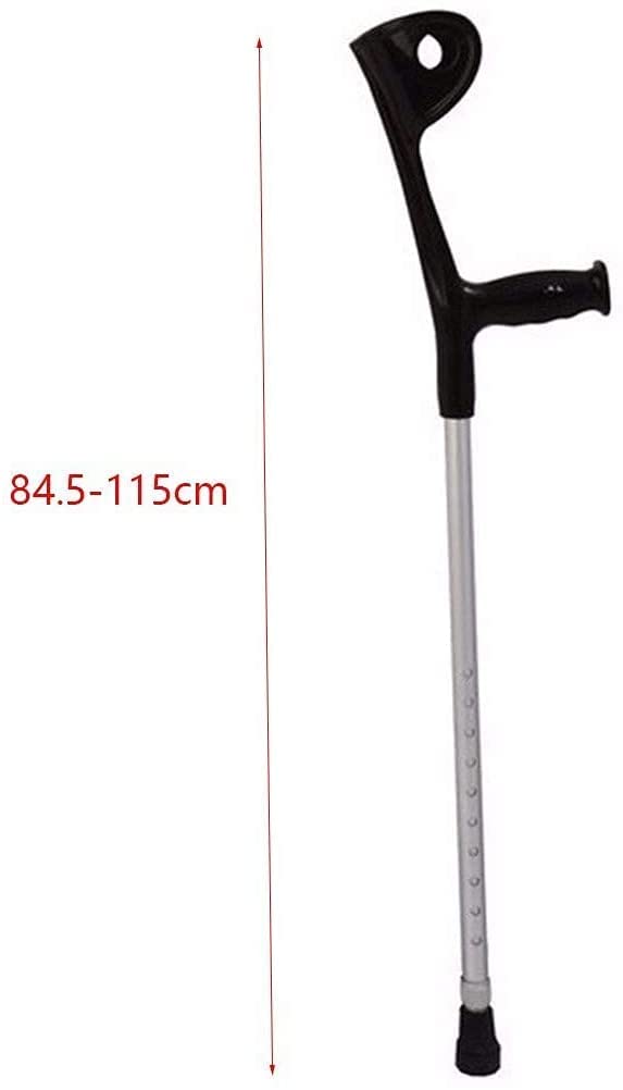 Muletas de antebrazo Bastón Ajustable Muleta Codo Altura del Brazo Bastón Ajustable Bastón de Aluminio, Adecuado para Ancianos discapacitados Muleta de niños Muleta de Brazo liviano Present