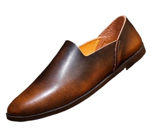 Loafers for Men Faux Leather Loafer Shoes Lightweight Anti-Slip Resistant Prom Walking Slip On