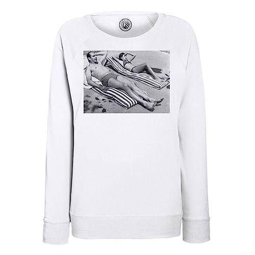 Sweatshirt Femme Jacques Chirac pull vintage pour éviter le coup de froid à la plage