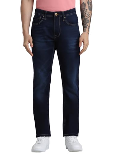 Image of Jack & Jones Men's Regular Fit Jeans | Mid Rise | Jeans for Men