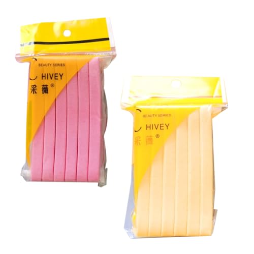 DEARMAMY 2Bolsas Esponjas De Limpieza Facial y Efectivas Para Cuidado Amarillo y Rosa Herramienta Para Tipo